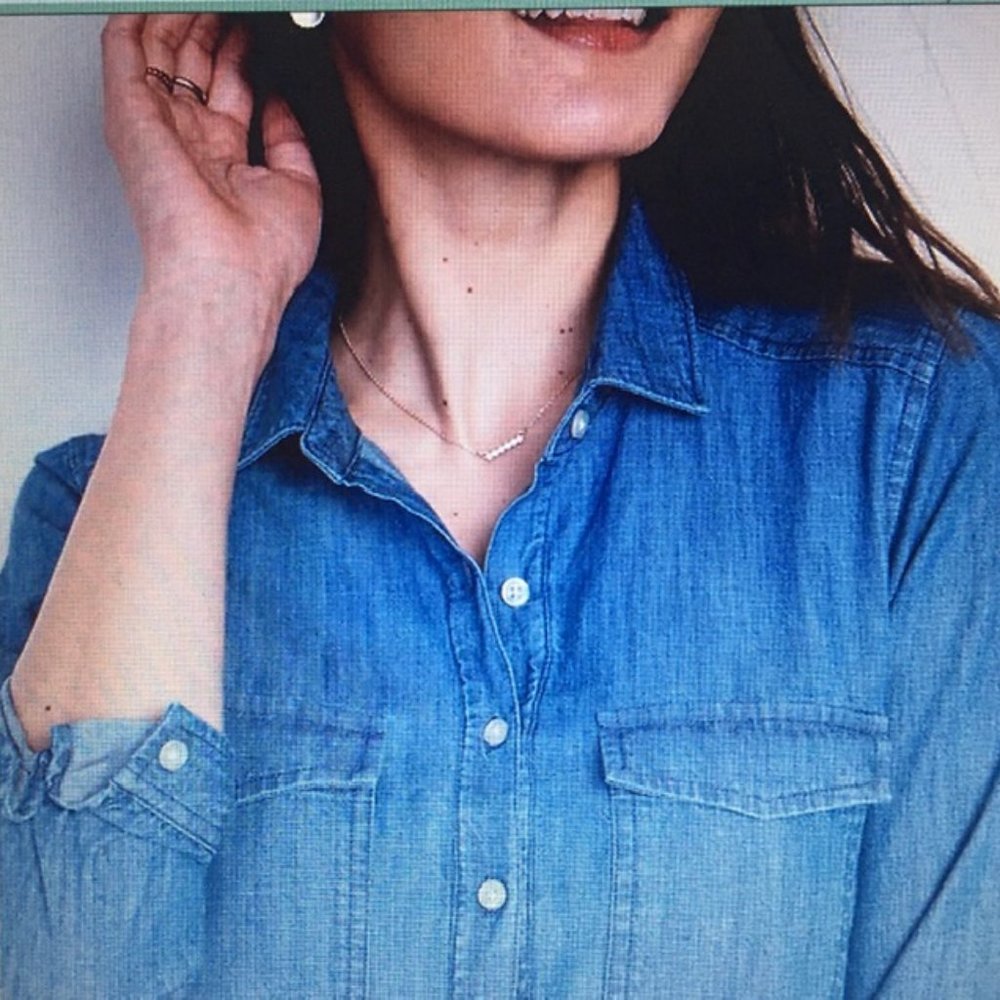 Chambray Utility Shirt Dress